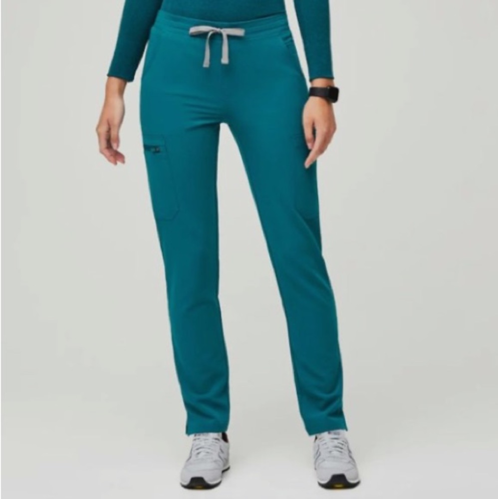 Figs pacific blue skinny yola scrub pants